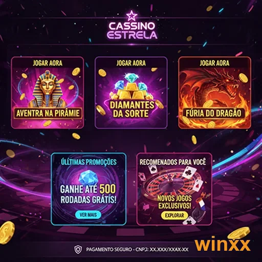 Usuário jogando no aplicativo Winxx em um smartphone